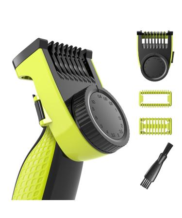 YINKE Adjustable Attachments Guide Comb for Philips One Blade QP2520 QP2530 QP2620 QP2630 14 Cutting Lengths (0.4 to10mm) Guards Body Skin Face Hair Clippers Beard Trimmer Precision Replacement Rotary Guide Combs
