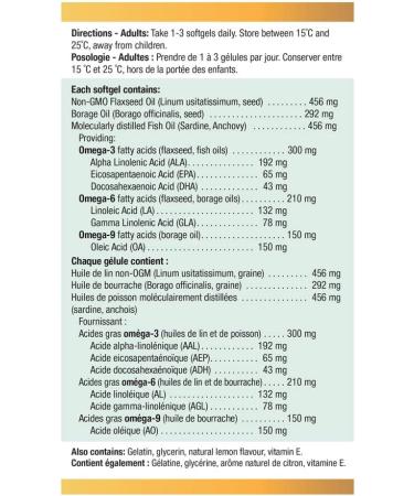 Jamieson NFA Omega 3-6-9 180 Softgels & Chewable Vitamin C 500 mg - White Juicy Peach Flavour 120 Count (Pack of 1) SUPPLEMENT + VITAMIN 9221 - Buy Online on SooperMarket.com