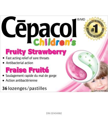 Cepacol Children's Fruity Strawberry Sore Throat lozenges 36 count - Buy Online on SooperMarket.com