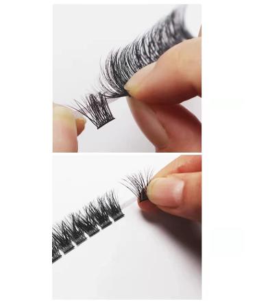 DIY Eyelash Extensions Tray - 120 Cluster Wide Stem Soft Individual False Eyelashes (16mm) - Buy Online on SooperMarket.com