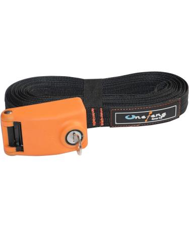 Secure Lockable Surfboard & Paddle Board Tie Down Strap Set | 10ft Stainless Steel Cables | Key Lock Feature | No Scratch Silicone Buckle | 2 Pack - Buy Online on SooperMarket.com