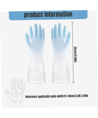Cleaning Gloves Kitchen Gloves Reusable Dishwashing Gloves Rubber Gloves Anti Slip Household Gloves for Bathroom for Palm Width 3.6''-3.9 - Buy Online on SooperMarket.com
