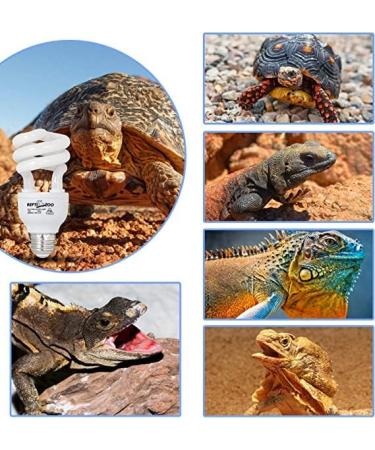 REPTIZOO Reptile UVB Bulb UVB 15% and 26W Desert Fluorescent Lamps - Buy Online on SooperMarket.com