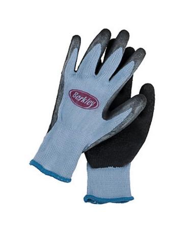 Berkley Coated Fishing Gloves, Blue/Grey