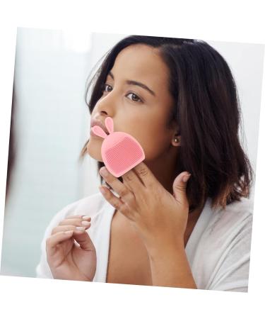 minkissy 12 Pcs Rabbit Ears Facial Brush Facial Cleanser Brush Hand Held Massager Face Massager Brush Crystal Perfume Bottle Wash Face Home Facial Brush Body Face Brush Cat Paw Washbasin Light Pinkx3pcs 7.5x7.5cmx3pcs - Buy Online on SooperMarket.com