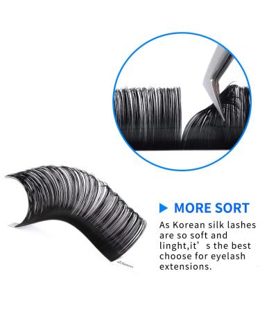 Eyelash Extensions D Curl 20-25mm | Silk Individual Lashes 0.20mm | Classic Extensions for Salon Use by WENDY LASHES - Buy Online on SooperMarket.com