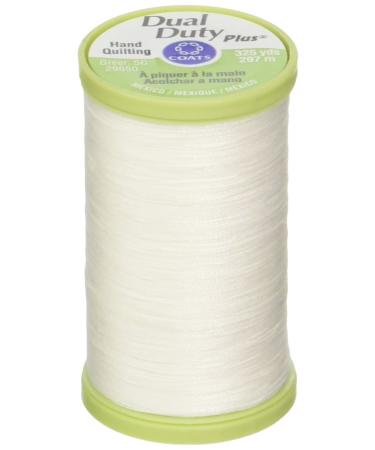 Coats & Clark Dual Duty Plus Hand Quilting Thread 325 Yards White S960-0100 (3-Pack)