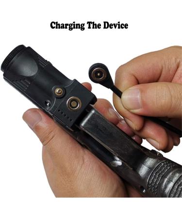 Laswin Tactical Flashlight with Red Laser Sight Combo | Magnetic Charging | for Handguns, Pistol, Glock, Rifles, Shotguns - Buy Online on SooperMarket.com