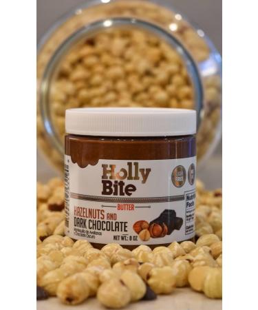 HollyBite Hazelnut Cocoa Spread | Vegan No Sugar Keto-Friendly | Gluten-Free High Protein High Fiber | 11oz | Healthy Ingredients | Made in USA - Buy Online on SooperMarket.com