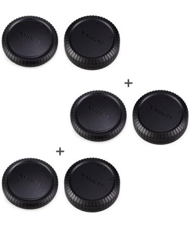 Fuji Fujifilm X Mount Camera Rear Lens & Body Cap Cover - 3 Pack Set - Buy Online on SooperMarket.com