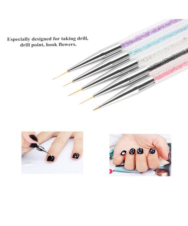 Nail Drill & Dekaim 5PCS Double Heads Crystal Dotting Tools - Premium Nail Art Paint Set for Manicure Enthusiasts | International Shipping Available - Buy Online on SooperMarket.com
