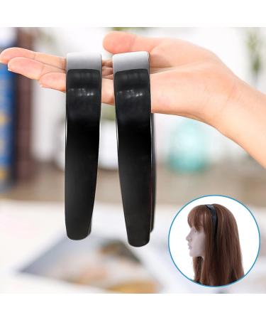 20Pieces 1 Inch Wide Hard Plastic Headband Plain craft Headband Plastic Hairband for DIY Hair accessories Women Girl Black - Buy Online on SooperMarket.com