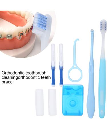 Orthodontic Care Set - Braces Cleaning Brush Interdental Brush Wax Tools & Dental Floss Retractor for Optimal Oral Hygiene - Buy Online on SooperMarket.com
