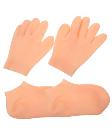 Mikinona Moisturising Socks 1 Set Sun Protection Skin Lotion Miss Waterproof Socks whitening moisturizing Gloves Elasticity Anti-Crack Care Water Proof Overnight moisturizing Gloves