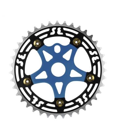 SE Bikes Chainring 1pc 39T 1/8 ALY w/Spider BK/BU CP