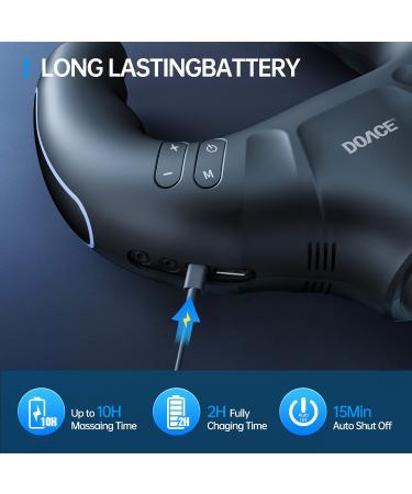 Upgraded Deep Tissue Massage Gun with EMS Technology - 20 Speed Percussion Muscle Massager for Pain Relief and Relaxation - Handheld Electric Pulse Massager with 20 Pads - Black - Buy Online on SooperMarket.com