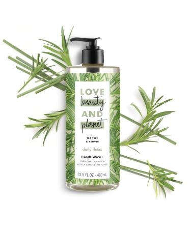 Love Beauty & Planet Daily Detox Hand Soap - Tea Tree Oil & Vetiver 13.5 oz - Buy Online on SooperMarket.com