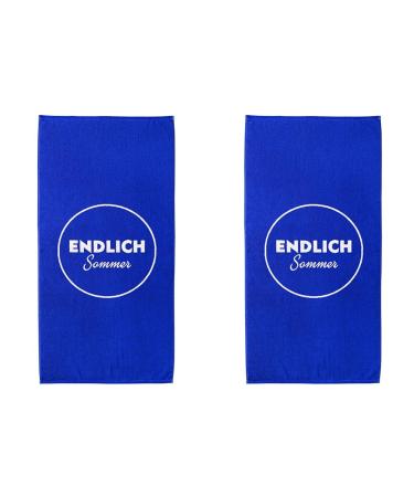 NIVEA DLRG Bath Towel Finally Summer 2020 (Pack of 2) 70x140 cm (Pack of 2) Version 2021