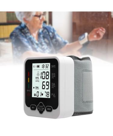 Blood Pressure Monitor with Storage Box Automatic Voice Broadcast Wrist Blood Pressure Monitor LCD Screen Blood Pressure Detector for Home Use