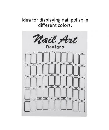 50pcs Nail Display Board Glass | Professional Nail Accessories for Manicure Stores | International Shipping Available - Buy Online on SooperMarket.com