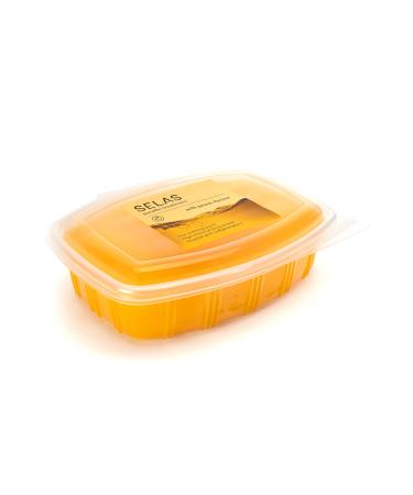 Peach paraffin wax bath 1.300 ml (980 g) Selas for Aesthetic Treatment of Hands and Feet.
