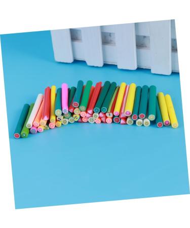 Healeved 50pcs Diy Nail Art Braiding Toy Stickers Homemade Canes 3d Nail Sticker Canes Sticks Nail Art Tips Decoration Diy Manicure Supplies Nail Decor Scrapbooking Accessories Polymer Clay - Buy Online on SooperMarket.com
