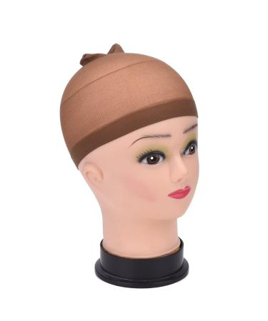12 Pack Light Brown Nylon Wig Caps for Women & Men - Comfortable & Durable | Best Price Online - Buy Online on SooperMarket.com