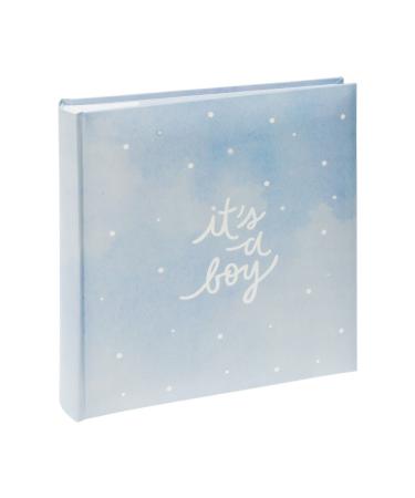 Kenro 'It's a Boy' Metallic Silver Dots Pastel Blue Baby Picture Photo Album 200 Photographs 6x4/10x15cm - KB601UE