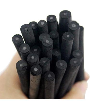 XHBTS Willow Charcoal Sticks for Drawing and Sketching - 50 Pcs Soft Black Charcoal for Fine Art - 2 Box Set of Willow Sketch Charcoal Pencils (3-5mm & 5-8mm) - Buy Online on SooperMarket.com
