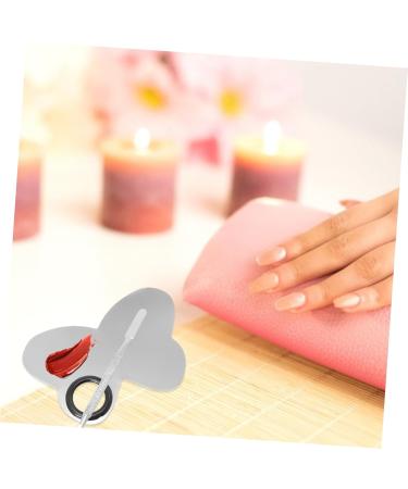 4 Sets Manicure Palette Set - Stainless Steel Nail Color Mixing Tools & Accessories for Perfect Nail Art - Buy Online on SooperMarket.com