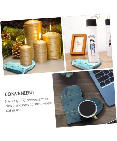 STOBOK 2pcs Coaster Mold DIY Silicone Mold Silicone Coaster Resin Molds Simple Mold Gummie Molds Zip Pull Silicone Molds Simple DIY Mold Silica Gel Crystal Candle Holders White Whitex2pcs 13.6X13CMx2pcs - Buy Online on SooperMarket.com