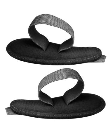 GAFOKI 2pcs Toe Splitter Toe Cushion Separators for Men Hammer Toe Cushion Adjustable Raised Cloth Eva Elastic Band Black Orthotics Man Toe Cover Toe Pads Toe Cushions Black 7x4cm