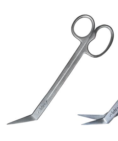 Long Handled Toenail Clippers for Thick Nails 7.5" Angled Tip Long Handled Nail Scissors for Toenails Heavy Duty long handled Toenail Scissors for Thick Nails Podiatry Tools for Elderly Back Pain