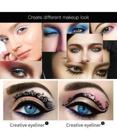 Yeweian Black White Eyeliner Pencil Set - Waterproof High Pigmented Eye Brightener Stick for Women - Matte Smooth Finish - Includes Built-in Sharpener - Buy Online on SooperMarket.com