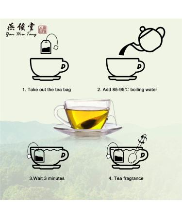 Yan Hou Tang Organic Jasmine Green Tea Bags 50 Count - Sugar Free, Detox, Digestion, Stress Relief - SGS FDA Verified - Flower Flavor Taste - Pack of 1 - Buy Online on SooperMarket.com