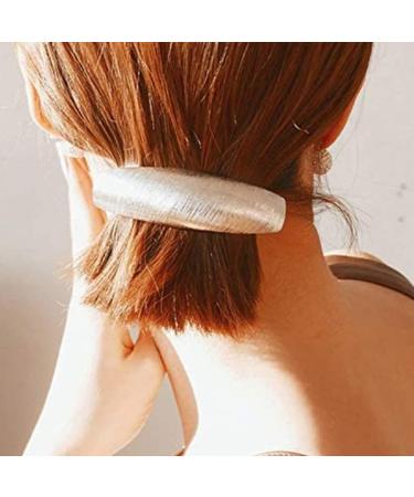 Women Hair Clips Metal Hair Pins Simple French Hair Barrettes Spring Hair Clip Metal Gold Hairpins Hair Accessories for Women (Gold) - Buy Online on SooperMarket.com