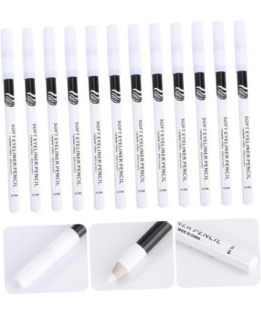 FOYTOKI 48 Pcs Eyeliner Pencil Cosmetics Eye Line Tool Glitter Eyeshadow Eye Line Pencils White Wooden Pole - Buy Online on SooperMarket.com