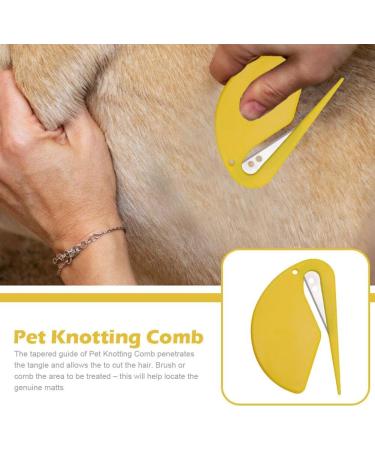 Pet Knotting Comb 2024 New De Knotting Comb for Dog and Cat Pet Dog Shedding Brush Puppy Kitten Brush Hair Removal Tool Knotting Comb Pet Grooming Tool Tangle Remover Leaf-Black Onesize - Buy Online on SooperMarket.com