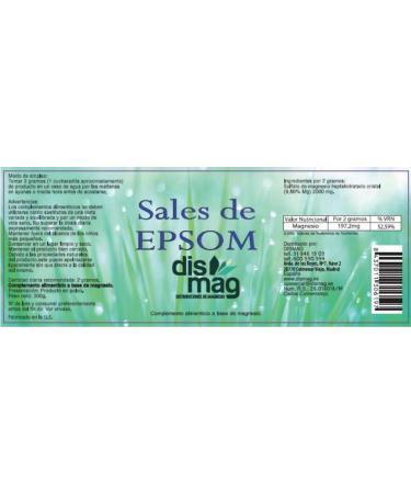 Dismag Epsom Salt 300g - Natural Magnesium Sulfate for Relaxation & Recovery | Buy Internationally - Buy Online on SooperMarket.com