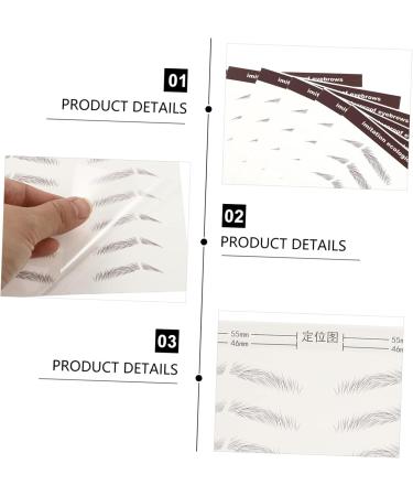 Baluue 42 Pcs Eyebrow Stickers Grooming Shaping Eyebrow Sticker Eyebrow 4d Peel Hair Water Transfer Paper - Buy Online on SooperMarket.com