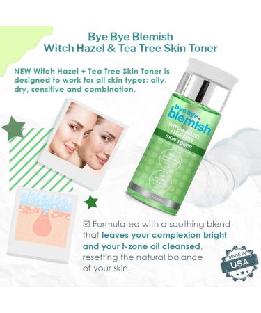 Bye Bye Blemish Witch Hazel + Tea Tree Blemish Toner - Acne Treatment & Skin Care 4.4 fl oz | International Shipping Available - Buy Online on SooperMarket.com