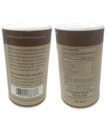 Cajun Power Sweet Treat Powder Toppings - Cinnamon Sugar and Chocolate Sugar (8oz, Pack of 2) - Buy Online on SooperMarket.com