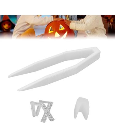 Metal Teeth Brace for Party Fashionable Jewelry Decoration Plated English Letter X Fits Most Tooth Sizes Portable - Buy Online on SooperMarket.com