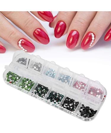 12 Grids Nails Kit Art Nail Tools Nail Decoration Set Nail Art Rhinestones DIY Nail Decoration Makeup Glitter Beads Manicure Tool Nail Rhinestones Set(#3) - Buy Online on SooperMarket.com