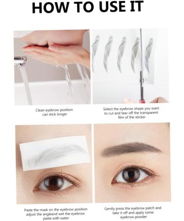 4pcs Eyebrow Stickers Eyebrows Stickers 6d Eyebrow Brow Shaper Imitation Eyebrow Make up Tool 4d - Buy Online on SooperMarket.com
