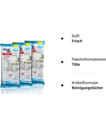 Denkmit Wet Floor Wipes - Pack of 3 (15 Wipes Each) | Effective Cleaning for Home & International Shipping - Buy Online on SooperMarket.com