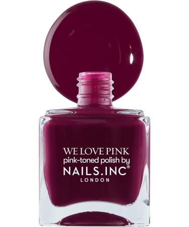 Nails.INC What's The Blush Nail Polish Deep Burgundy - Buy Online on SooperMarket.com