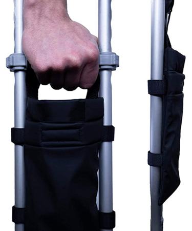 BUKISA Crutch Pouch Bag Crutch Accessories Bag for Water Bottle - Water-Resistant Pocket Organizer with Drink Holder Pouch for Crutches Phones Keys Pens Water Bottles - Buy Online on SooperMarket.com