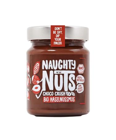 Naughty Nuts Bio Haselnussmus Choco Crush |Vegan chocolate |100% natural |Without palm oil & sugar |Ideal as a topping for muesli |250 g