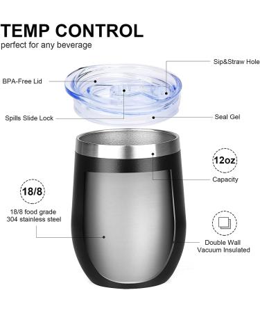 Hopedoit Camping Gifts Wine Tumbler 12OZ Camping Gifts for Women Camper Gifts Gifts for Campers Queen of The Camper Gifts for RV Campers Camping Gifts for Camper Cool Gifts for Camping Lovers 1 Count (Pack of 1) Queen of the Camper 1 - Buy Online on SooperMarket.com
